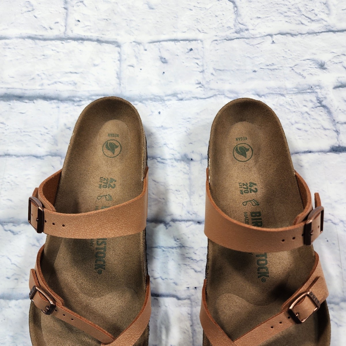 Birkenstock MENS 9 WOMENS 11 Mayari Brown Suede Leather Sandals | eBay