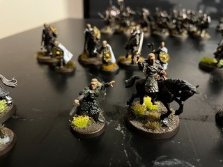 GW Herr der Ringe Rohan Theodred zu Fuß und beritten gut bemalt