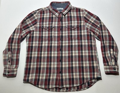 Outerknown Blanket Shirt Outdoor Plaid Size XL Long Sleeve Organic Cotton EUC