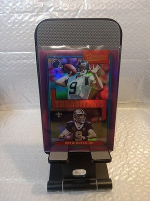 2021 Panini Classics Transitions Purple Refractor Prizm 15/25 Dreww Brees, #T-20