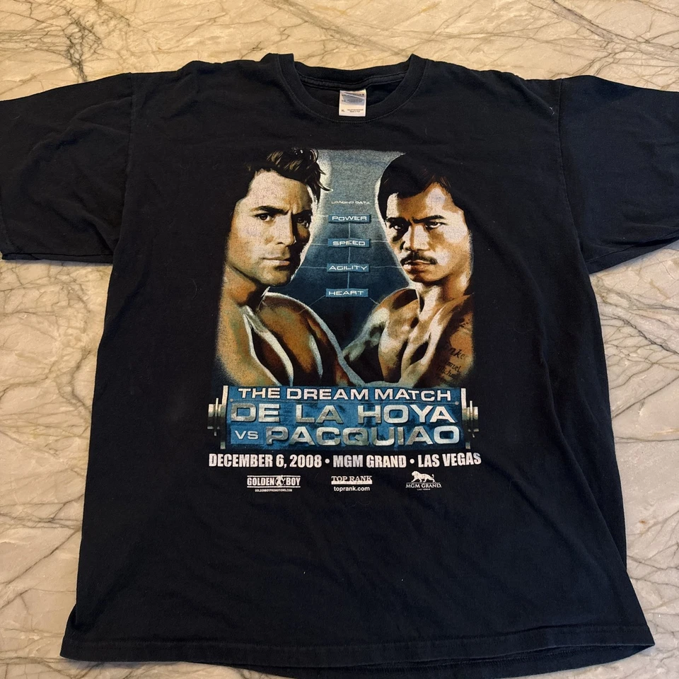 Vintage manny pacquiao vintage tee Oscar de la hoya XL 🔥 - Image 2 of 4