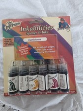 Vintage Posh Impressions Earthtones Inkabilities 6 Dye Inks .25fl oz Dee Gruenig