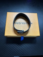 Louis Vuitton Pack lV Slim Bracelet Black New with Box