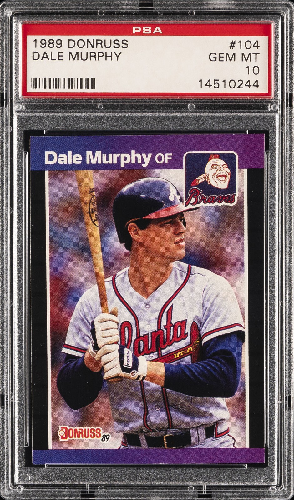 1989 DONRUSS #104 DALE MURPHY PSA 10