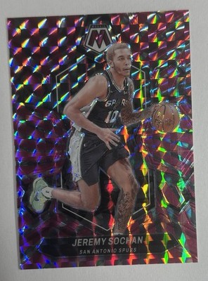 2023-24 Panini Mosaic Pink Swirl Jeremy Sochan 06/18 #35