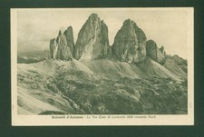 AURONZO (BL) DOLOMITI LE TRE CIME DI LAVAREDO VERSANTE NORD ANNO 1930