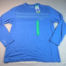 Hang Ten Swim Shirt Rash Guard Men's XL Blue Long Sleeve UPF50 NWT