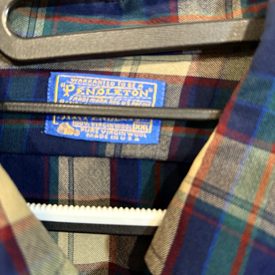 Mens Pendleton 100% Wool LS Shirt Size 2XL - Image 4 of 4