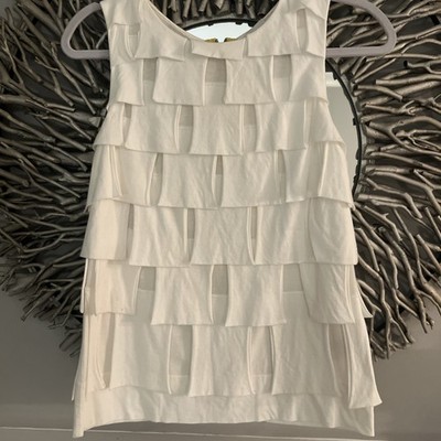 3.1 Phillip Lim Women s Sleeveless Cotton Top Ivory Size Small