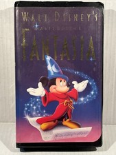 Fantasia VHS Tape Black Diamond Black Case 1132 Walt Disney Masterpiece Rare