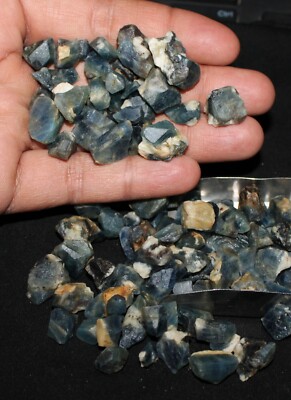 200 Karat Lot 100 % natürlicher Kaschmirblauer Saphir grob, rohes blaues Saph...