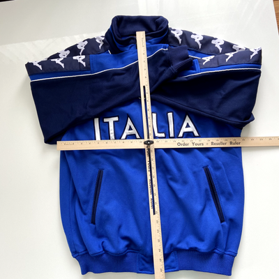 Veste Kappa Italie Vintage - Survêtement Football, Bleu, Taille M, Occasion