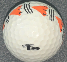 TS Tiger Caw Logo White Used Golf Ball BG-6-AS - 1ct one