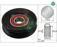 Spannrolle, Keilrippenriemen Ina 531085310 FüR Subaru Honda