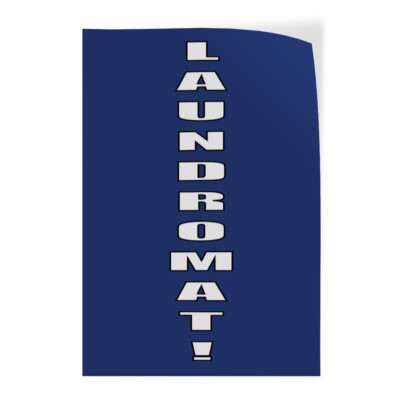 #ad Door Decals Vertical Vinyl Stickers Laundromat Clothes Wash Industrial Vinyl $9.99