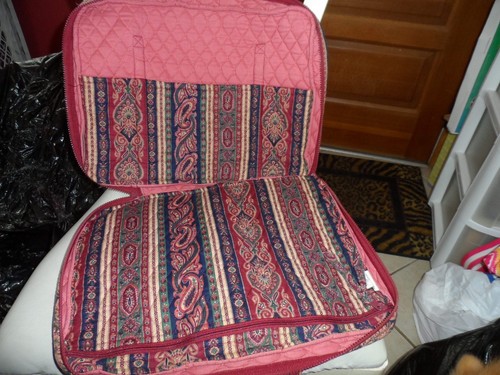 Vera Bradley Pailsey Stripes laptop computer briefcase INdiana Tags - Picture 4 of 5