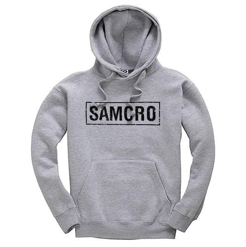 Sudadera con Capucha Envejecida Inspirada en SAMCRO Azul Marino Oscuro Serie Sons of Anarchy Jersey - Imagen 5 de 5