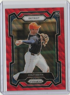 2024 Panini Prizm Colt Keith Ruby Wave Prizm #25 Rookie RC - Detroit Tigers