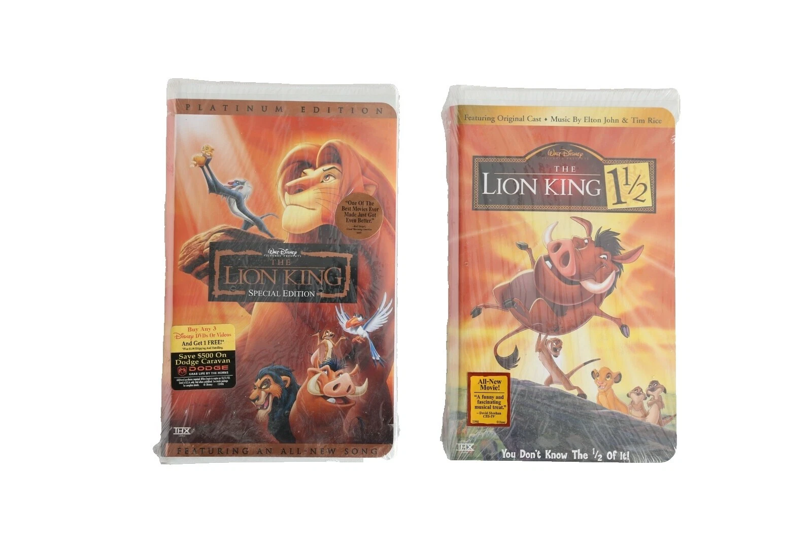The Lion King Children's & Family VHS Tapes