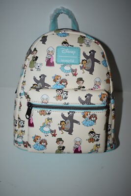 Loungefly Disney Chibi Animal Love Disney Classic Pet Characters Mini Backpack Loungefly MiniBackpack Disney Pets Love AOP Chibi Characters  main image 4