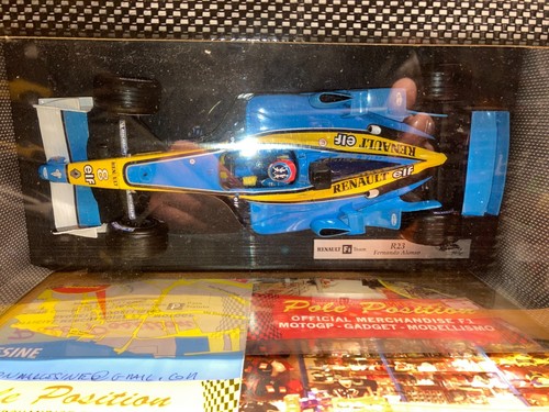 C1546 HOT WHEELS 1/18 RENAULT F1 R23 FERNANDO ALONSO NEW RARE SHIPP. WORLD - Foto 3 di 9