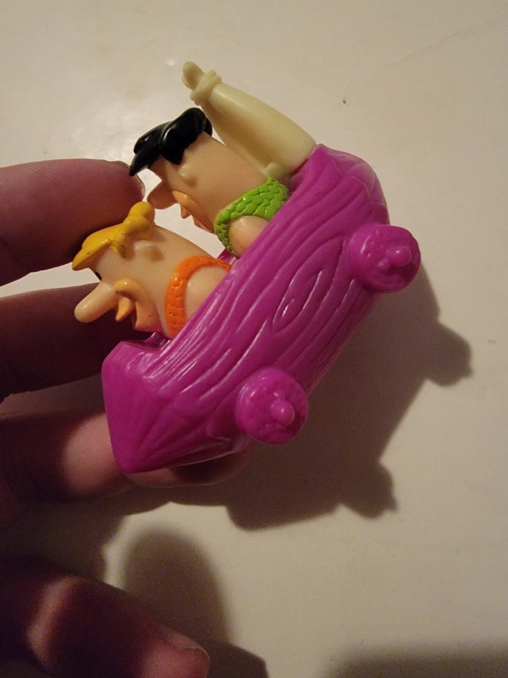 Burger King Picapiedra Fred Barney Coche de troncos Cuerda Viva Rock Vegas Decoración de pasteles Foto 3 de 4