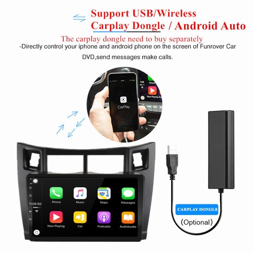 9'' Android 11 Car Stereo Radio GPS Navigation FM DAB For Toyota Yaris 2005-2012 - Picture 12 of 20