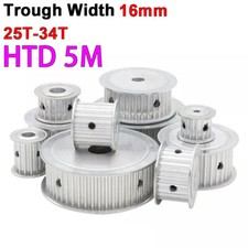 HTD 5M Timing Belt Pulley AF-Type 25-34T Bore 5-38mm For 16mm Wide Timing Belt
