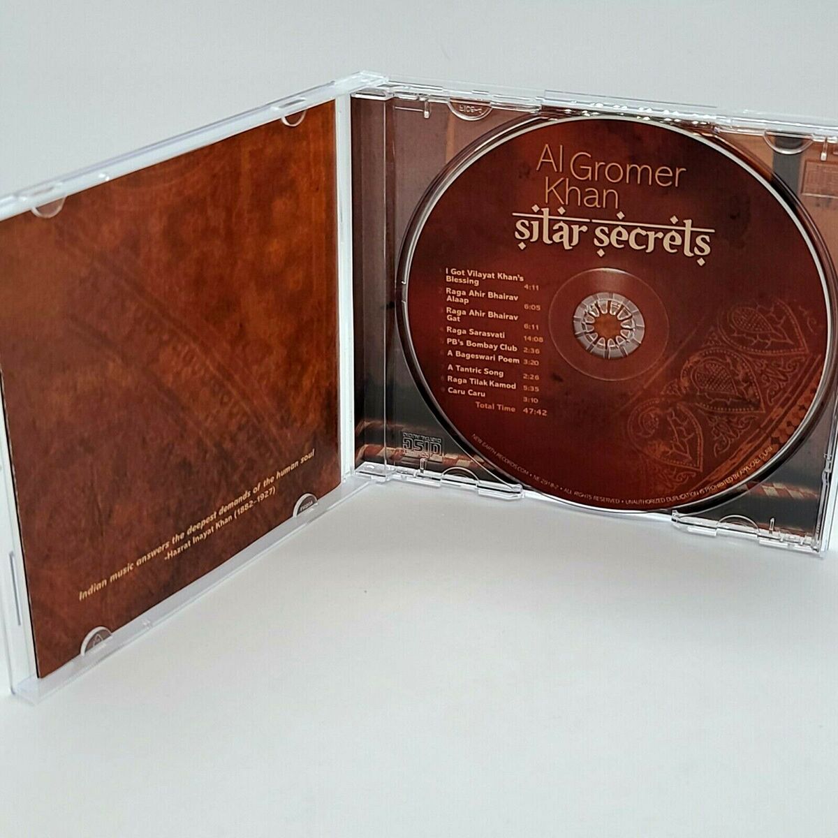 Al Gromer Khan Sitar Secrets CD Mint Condition 714266291828 Al Gromer Khan Sitar Secrets CD Mint Condition 714266291828