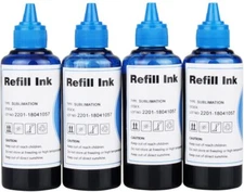  Sublimation Ink 400ml Cyan Refill Epson ET-2760 2720 4700 3760 4760 WF7720