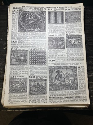 1908 PAPER AD Print Sears Catalog Popular Robes Blankets B182
