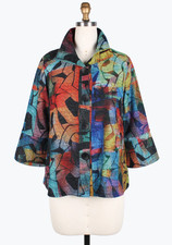Damee - Rainbow Seamless Chain Short Jacket Final Sale Item