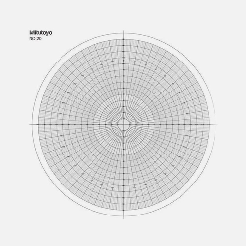 Optical Comparator Chart For Profile Projector Overlay Chart Mitutoyo 512075 C