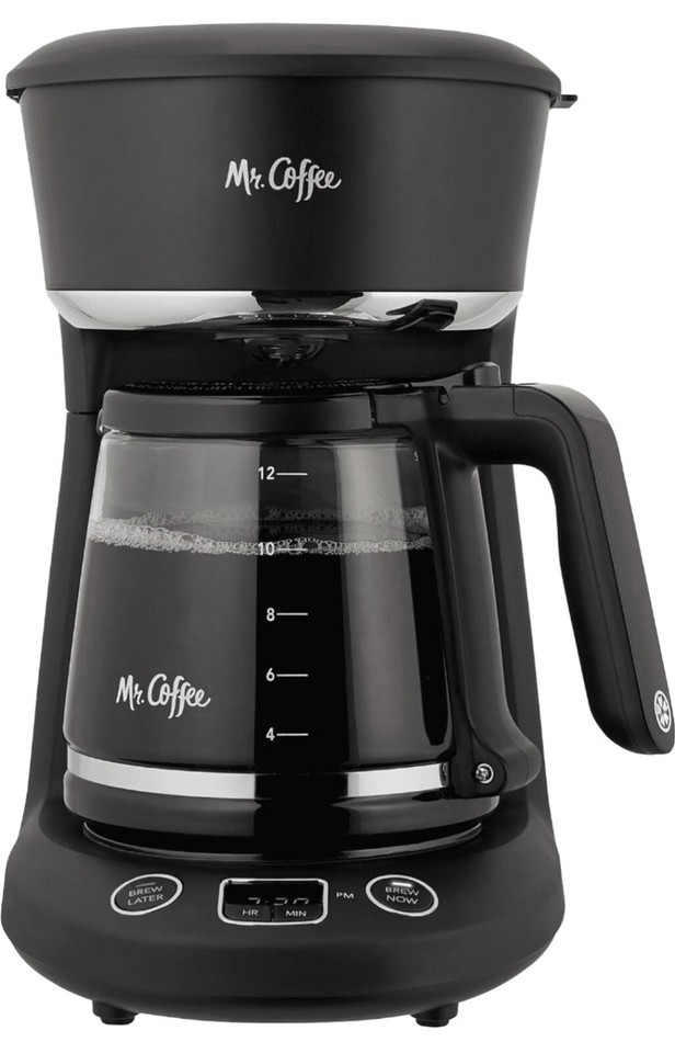 Mr. Coffee 12Cup Programmable Coffeemaker, Black/Chrome LMX series Dishwashable 53891123341 eBay