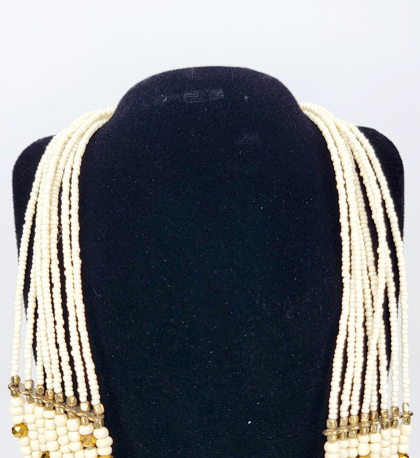 Multiple Strand Collar Beaded Adjustable Closure … - image 3