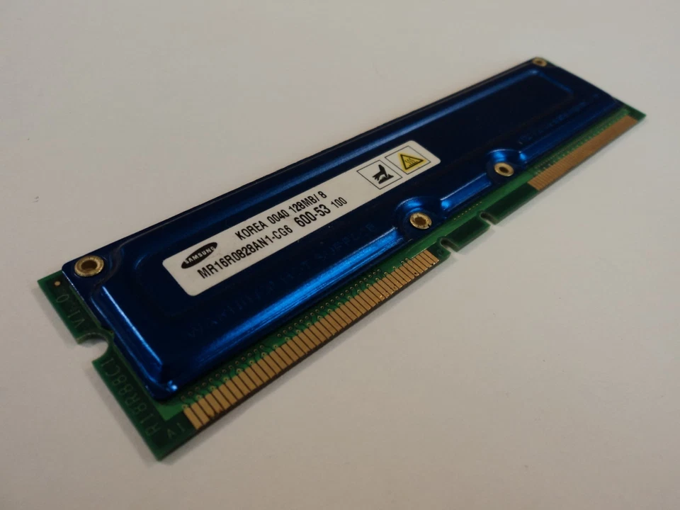Samsung RAM Memory Module 128MB PC600-53 ECC 184-Pin RAMBUS MR18R0828AN1-CG6 - Image 2 of 4