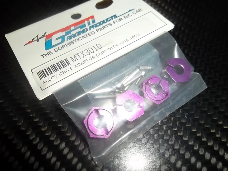 GPM MTX3010 hexagones de roue aluminium violet (x4) MUGEN MTX3 - Photo 1/1