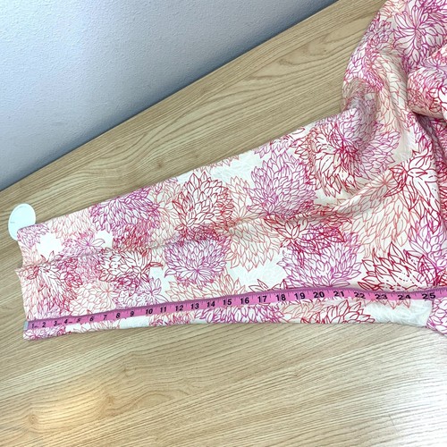 Traje Pantalón Sigrid Olsen 2 Piezas Mezcla Lino Dorado Rojo Abotonado Talla Mediana 8 - Imagen 14 de 17
