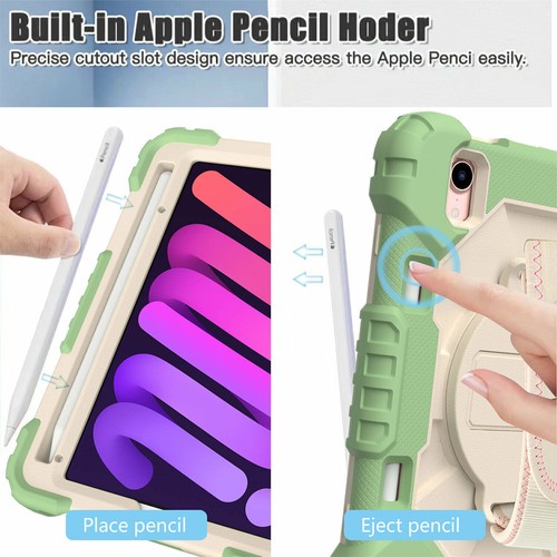 For iPad 10.2'' 9th 6th Air 4 Pro 11 Mini 6 Hybrid Shockproof Cute Stand Case - Picture 79 of 120