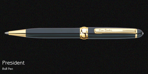 Pierre Cardin President Vector Gold Trim Ball Point Pen Blue Black Ink Jotter - Picture 5 of 7