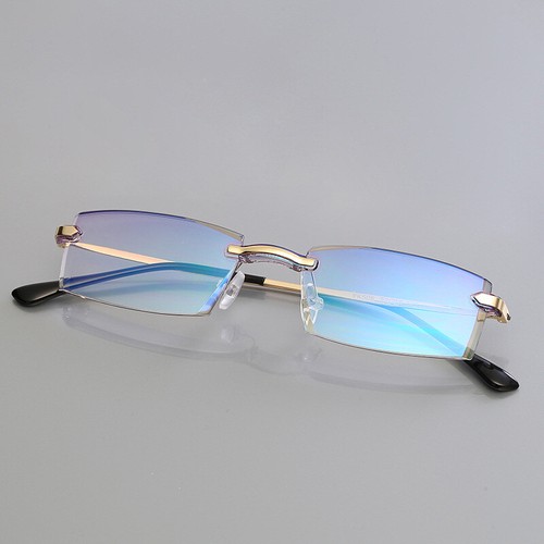 Frameless Diamond edge cutting Reading glasses Anti blue light
