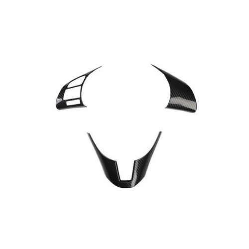 For Mazda 3 Axela 2014-2016 Carbon Fiber Steering Wheel Control Cover Trim 3PCS - Picture 1 of 4