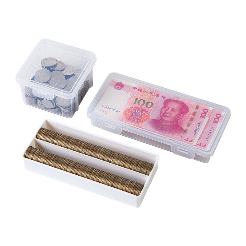 Portable Storage Box Paper Money Album Currency Banknote Case Coin