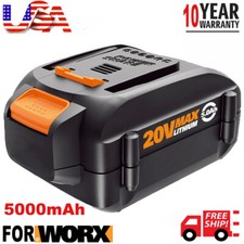 WA3525 WA3578 For WORX 20V Max Lithium Power Tool 5.0AH Battery WA3520 WA3575 US