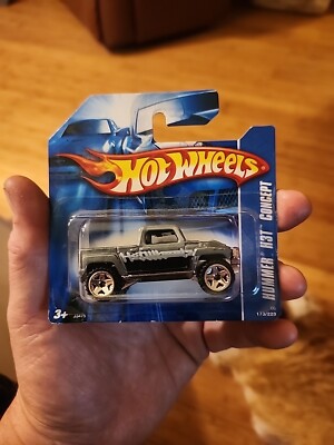 06 Hot Wheels Mainline #173 HUMMER H3T CONCEPT Gray Variant w/Chrome Short Card