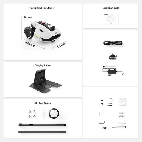 Robot koszący Mammotion YUKA 1500 bez kabla ograniczającego do 1500m2 wersja 2024 - Zdjęcie 13 z 13