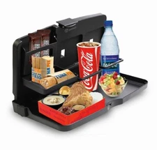 Zone Tech Back Seat Car Travel Food Drink Portable Desk Tray Holder Organizer