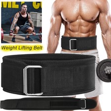Weight Lifting Belt Gym Workout Fitness Training Back Support Brace Strap Squat