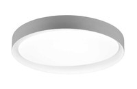 Reality Leuchten Zeta Led-Deckenleuchte Deckenlampe Kunststoff Grau-Weiß Dimmbar