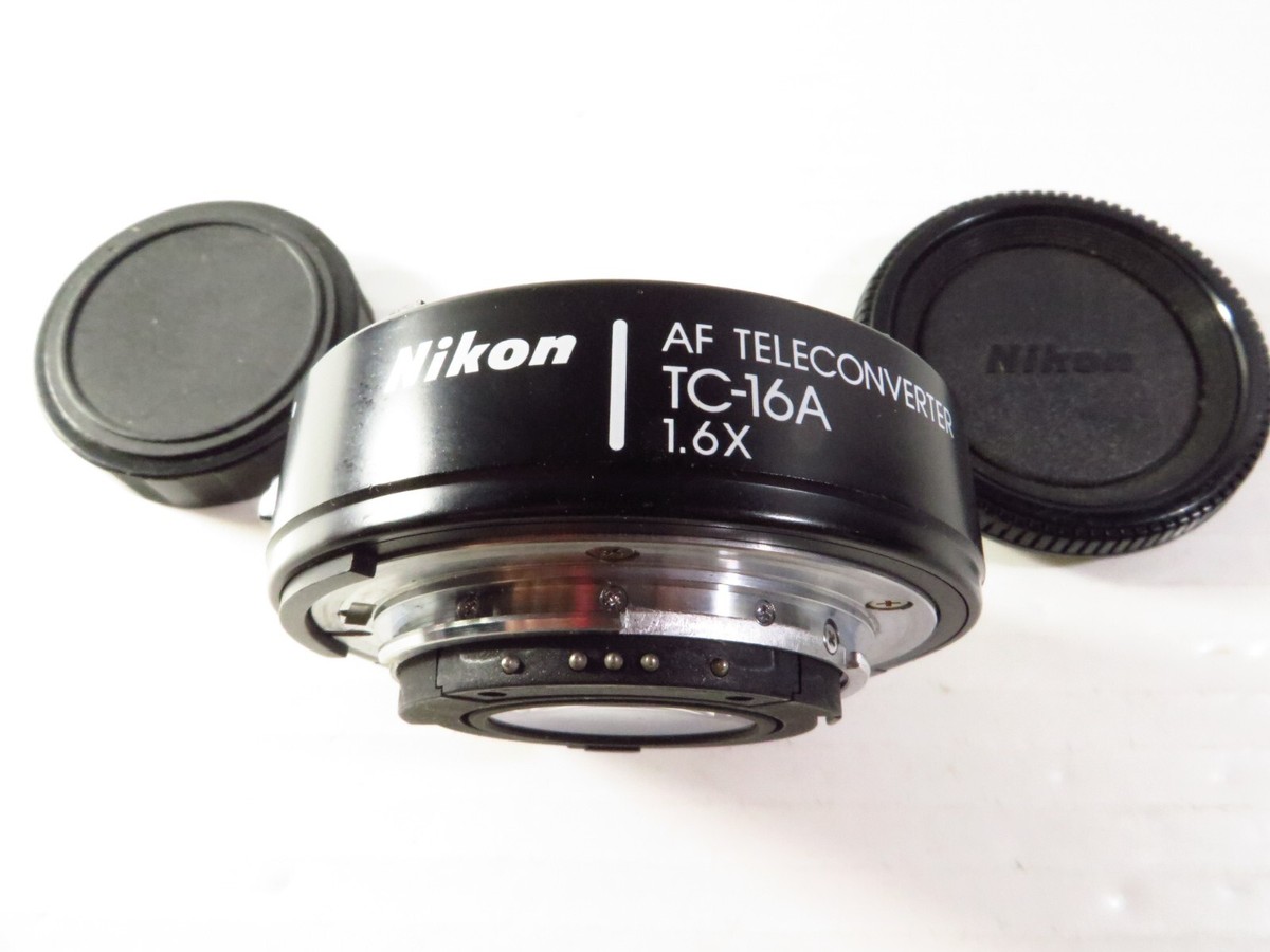 Nikon TC-16A AF Teleconverter 1.6x TC16A for Nikon F w/ Caps Nikon TC-16A AF Teleconverter 1.6x TC16A for Nikon F w/ Caps
